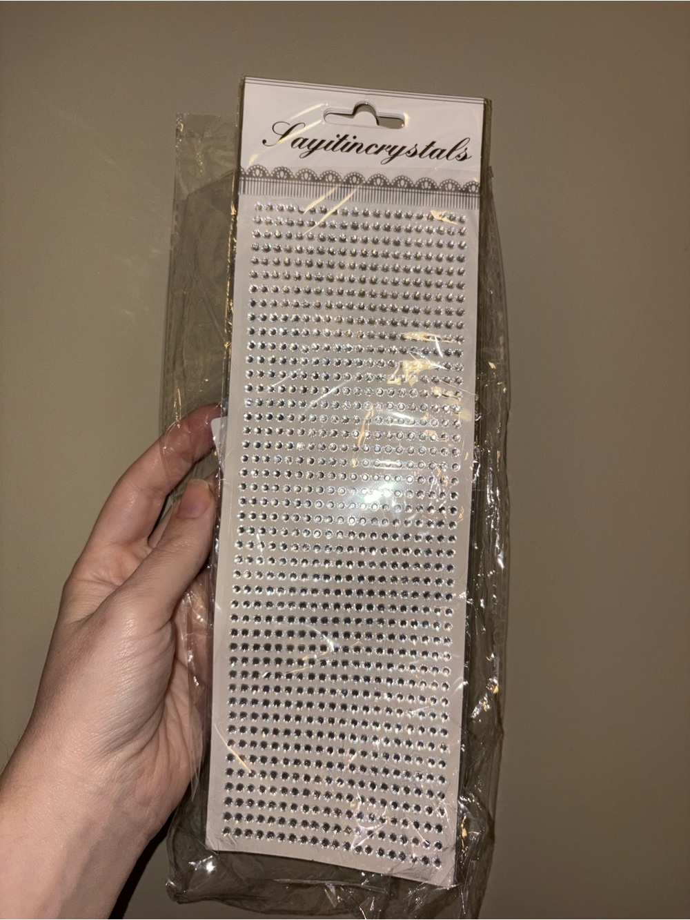 Self-Adhesive Clear Rhinestone Stickers - Clear